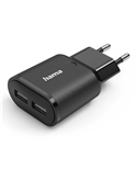 HAMA CARREGADOR 2X USBA 12 W, PRETO - 00201971