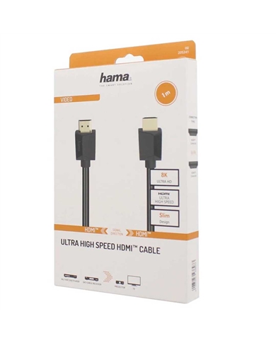 HAMA CABO HDMI ALTA VELOCIDADE ULTRA ELEVADA 1M - 00205241