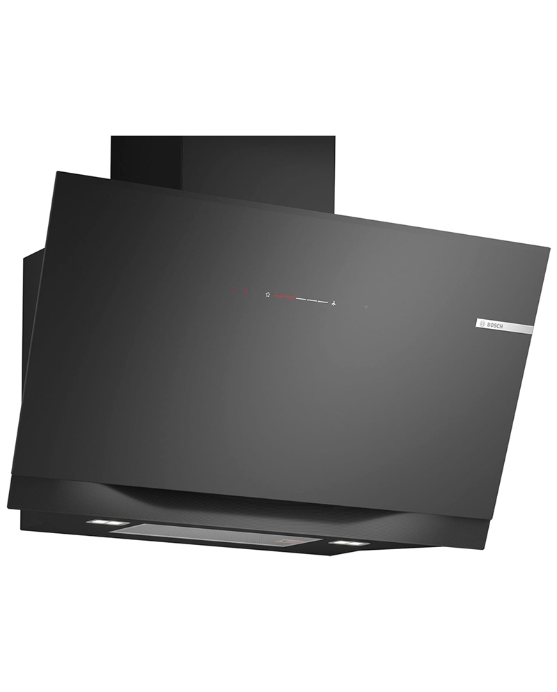 BOSCH CHAMINE PAREDE INCLINADA VIDRO PRETO 90CM A+ - DWK91LT60