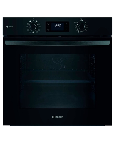 INDESIT FORNO MULTIF. HIDROLITICO 71LT PRETO A+ - IO258HSB