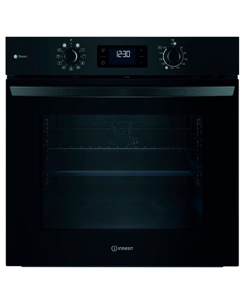 INDESIT FORNO MULTIF. HIDROLITICO 71LT PRETO A+ - IO258HSB