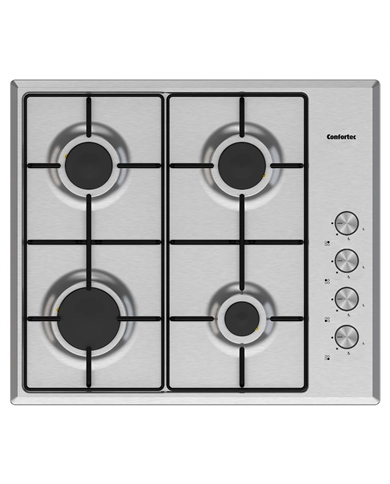 CONFORTEC PLACA 4GAS INOX - CFH62SGX
