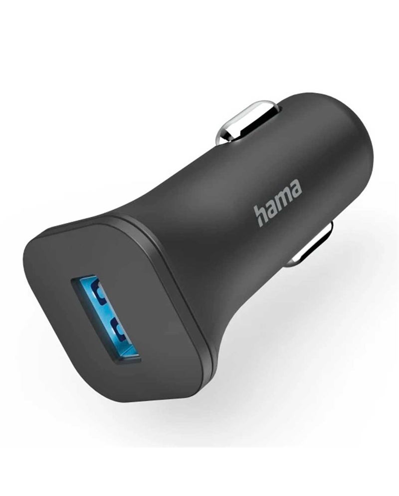 HAMA CARREGADOR P/AUTOMOVEL USBA 6W PRETO - 00201634