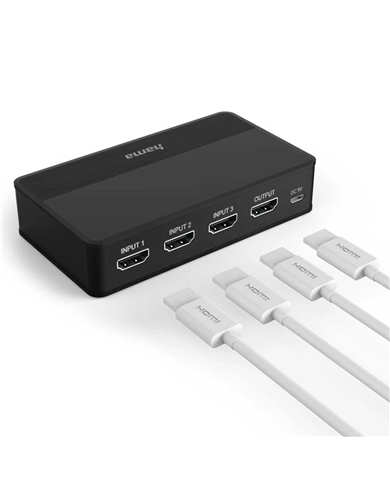 HAMA COMUTADOR HDMI 4K 3X1 - 00121770