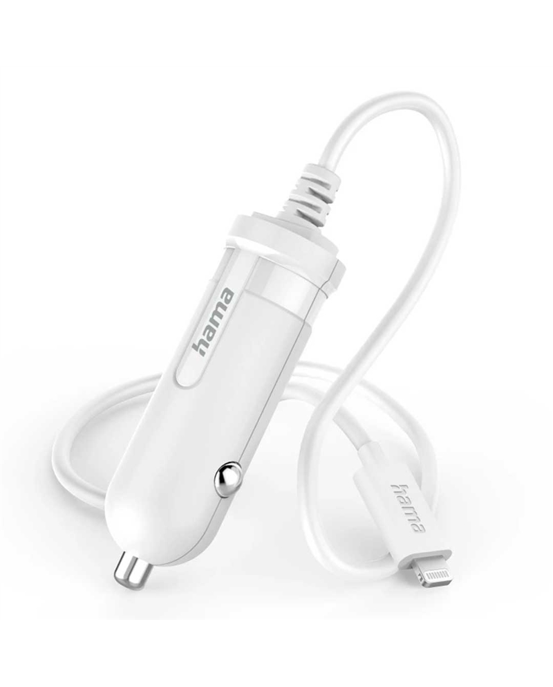 HAMA CARREGADOR P/AUTOMOVEL LIGAÇAO LIGHTNIN 5W BRANCO - 00201607
