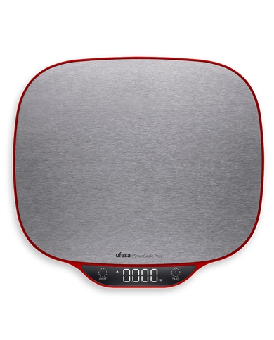 UFESA BALANÇA COZINHA MAX 15KG DIGITAL SILVER - SMARTSCALEPLUS