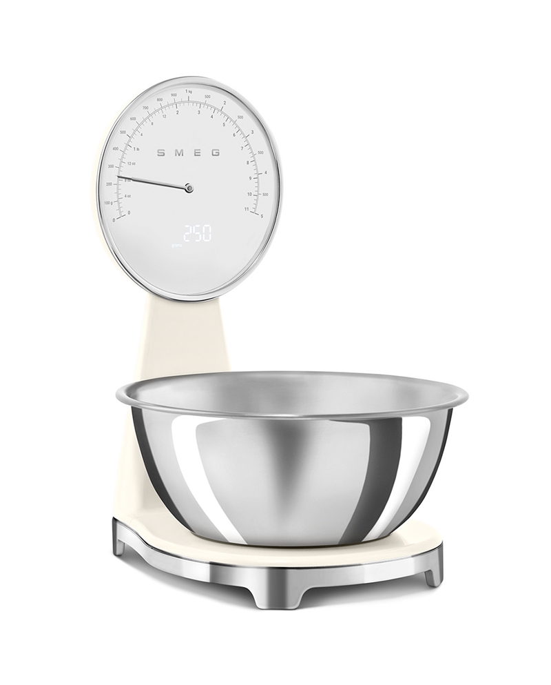 SMEG BALANÇA COZINHA ANALOGICA DIGITAL CREME - KSF01CRWW