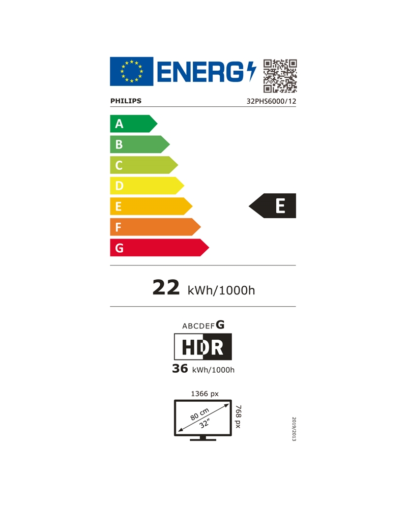 PHILIPS LED 32" HD 3HDMI 2USB E #1 - 32PHS600012