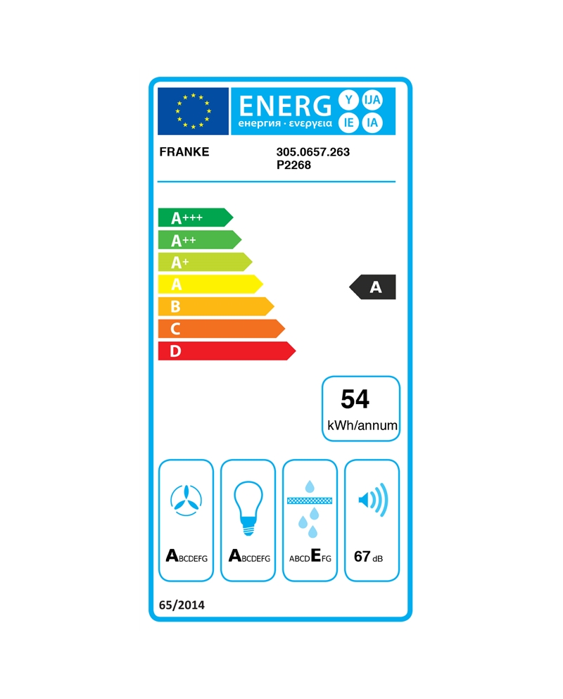 FRANKE EXAUSTOR 90CM 3VELOC+1INT MAX 670M3/H INOX A - FSASA90BKXS