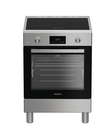 HOTPOINT FOGAO VITRO 60CM FORNO MULTIF INOX A - H6I8LMSAX
