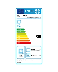 HOTPOINT FOGAO VITRO 60CM FORNO MULTIF INOX A #1 - H6I8LMSAX