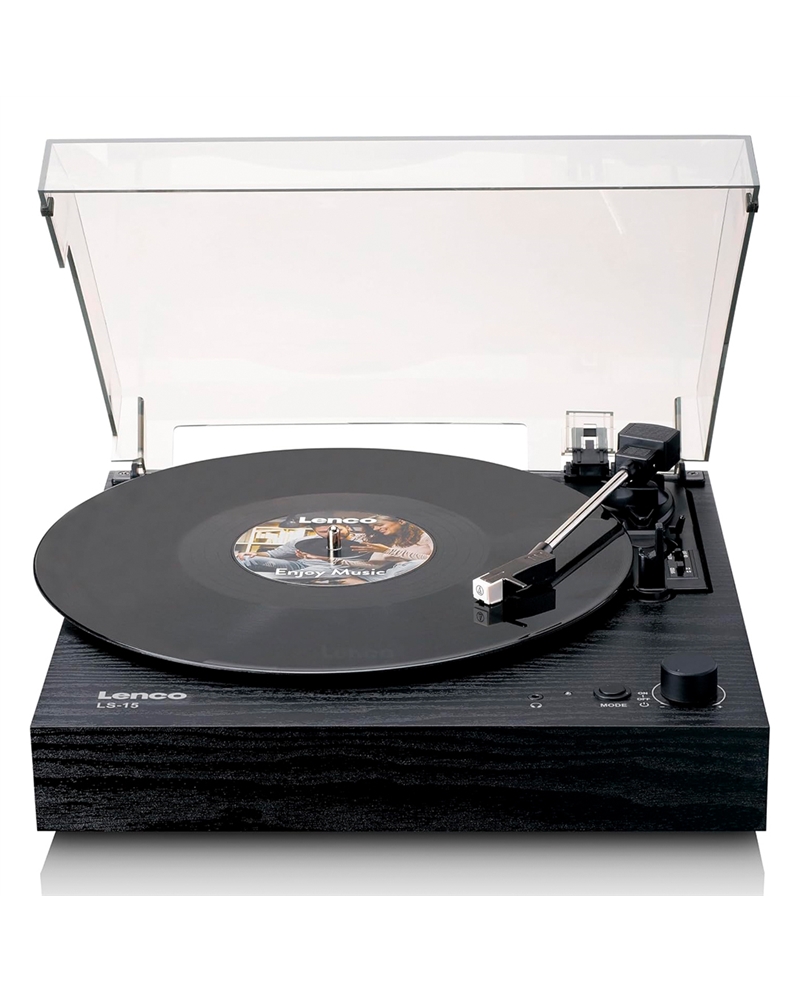 LENCO GIRA DISCOS BLUETOOTH C/COLUNAS INTEGRADAS PRETO - LS15BK