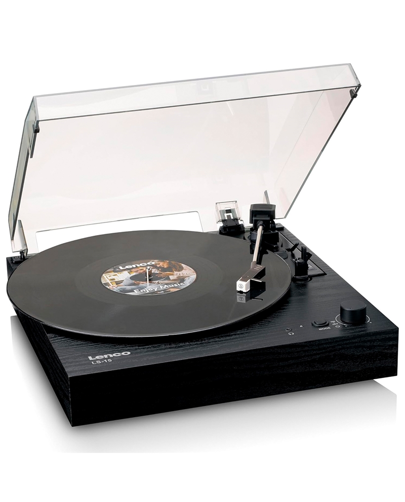 LENCO GIRA DISCOS BLUETOOTH C/COLUNAS INTEGRADAS PRETO - LS15BK