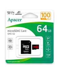 APACER CARTAO MEMORIA 64GB XC UHS 1 C/ADAPTADOR - AP64GMCSX10UBR