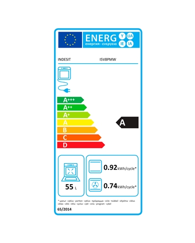 INDESIT FOGAO VITRO 50CM FORNO MULTIF BRANCO A #1 - I5V8PMW