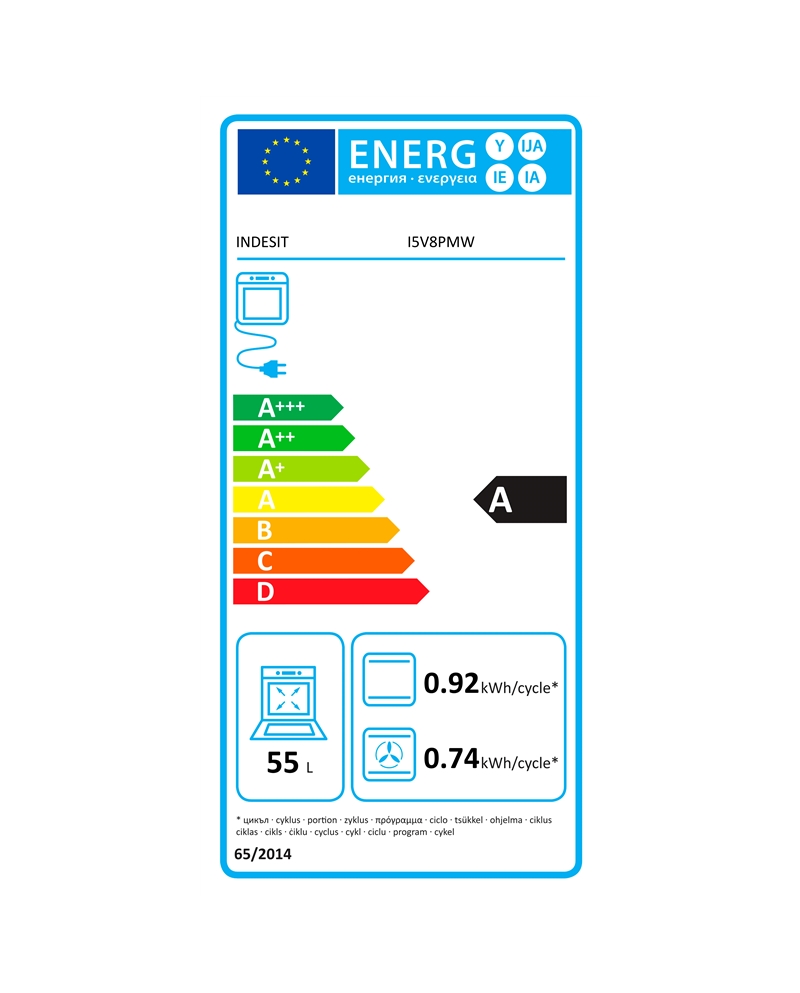 INDESIT FOGAO VITRO 50CM FORNO MULTIF BRANCO A #1 - I5V8PMW