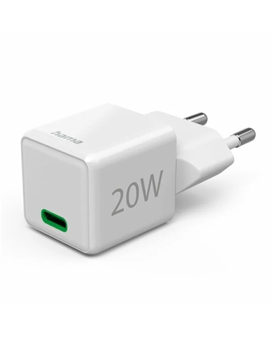 HAMA CARREGADOR RAPIDO USBC SUPER MINI PD 20W BRANCO - 00201980