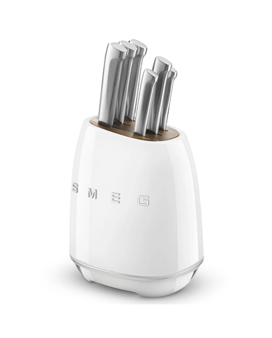 SMEG BLOCO COM 6 FACAS BRANCO - KBSF02WH