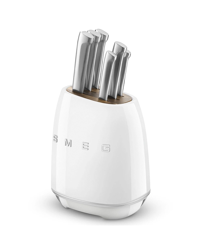 SMEG BLOCO COM 6 FACAS BRANCO - KBSF02WH