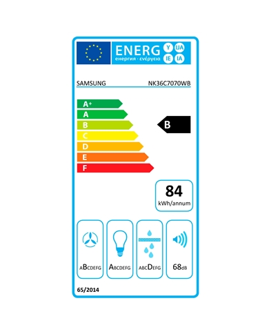 SAMSUNG CHAMINE 90CM 4VELOC MAX 585M3/H PRETO VIDRADO B #1 - NK36C7070WBUR