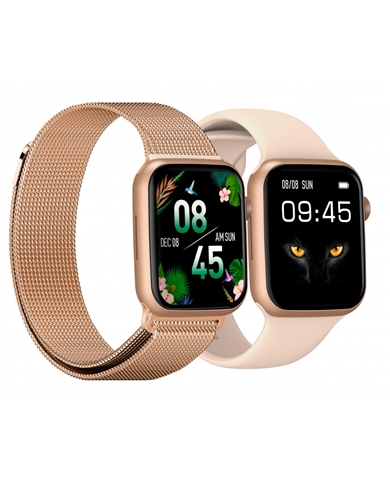 DCU SMARTWATCH COLORFUL BLUETOOTH 2 ROSA E METAL #1 - 34157043