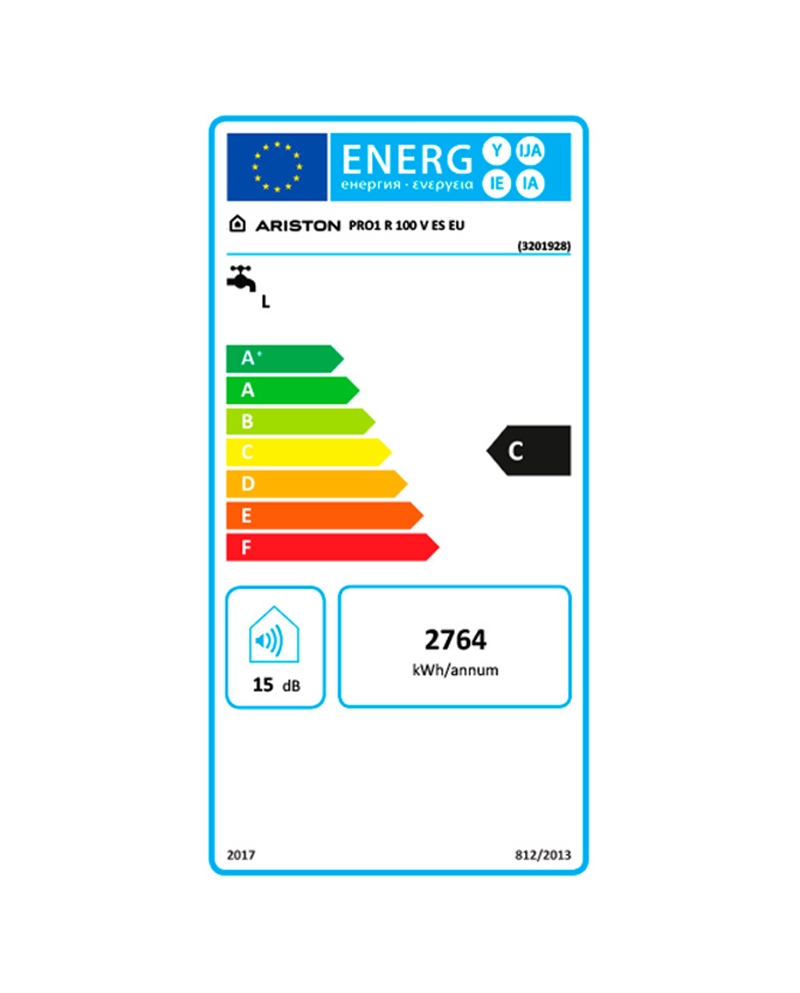 ARISTON TERMOACUMULADOR 100LT VERTICAL C #1 - PRO1R100VESEU