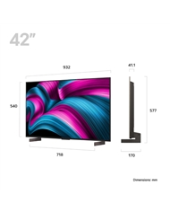 LG OLED 42" UHD 4K SMARTTV EVO AI C5 HDMI USB G - OLED42C5ELB