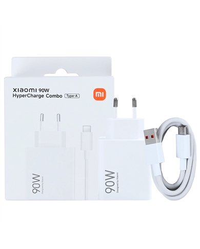 XIAOMI CARREGADOR 90W HYPERCHARGE 2XUSB-C 1XUSB-A WHITE - MDY19EK