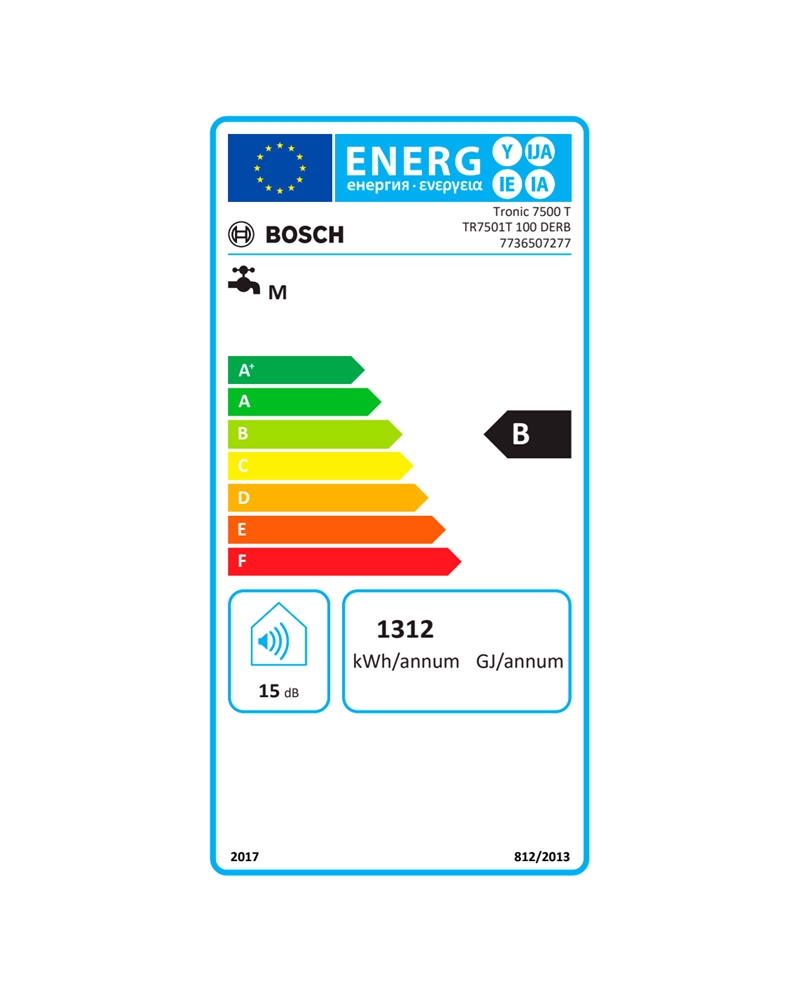 BOSCH TERMOACUMULADOR 120LT ELETRICO TRONIC B #1 - TR7501T120DERB