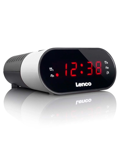 LENCO RADIO RELOGIO DESPERTADOR BRANCO - CR07WHITE