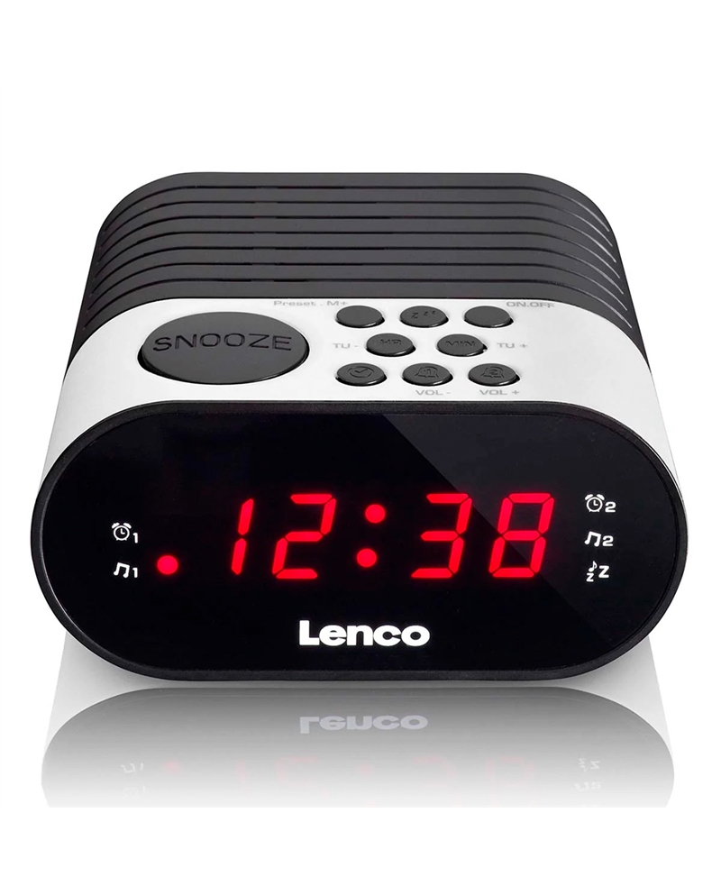 LENCO RADIO RELOGIO DESPERTADOR BRANCO - CR07WHITE