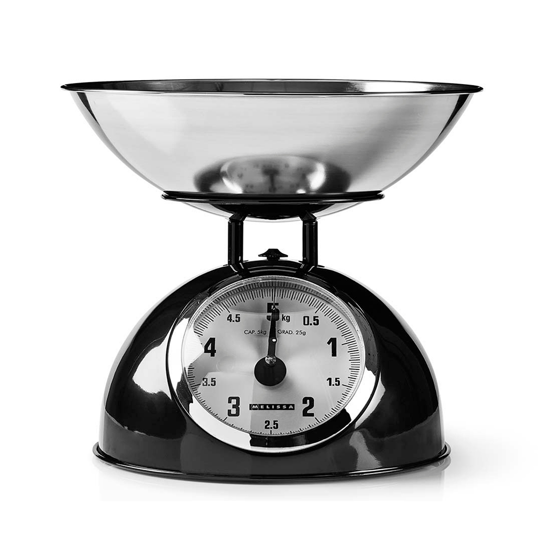 MELISSA BALANÇA COZINHA RETRO MAX 5KG PRETA