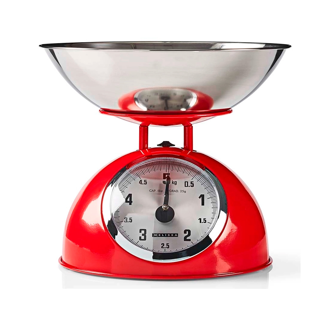 MELISSA BALANÇA COZINHA RETRO MAX 5KG VERMELHA