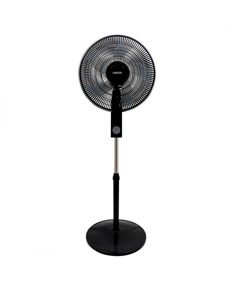 HAEGER VENTOINHA PE SMOOTH WIND 40CM PRETA