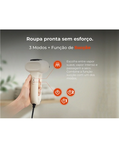 FLAMA ESCOVA ENGOMAR A VAPOR DE MAO 1200W #4 - 5310FL