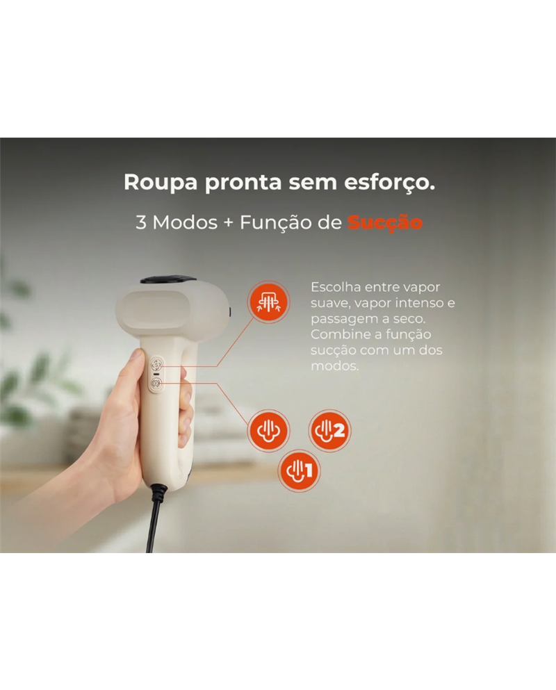 FLAMA ESCOVA ENGOMAR A VAPOR DE MAO 1200W #4 - 5310FL
