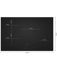 SIEMENS PLACA INDUÇAO 80CM FLEXINDUTION VIDRO MATE - EX81AHEC1E