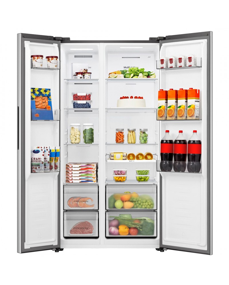 HISENSE SIDE BY SIDE 1786X911X615 544LT NF LOOK INOX E