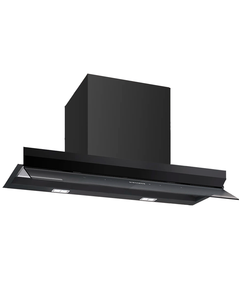 SIEMENS CHAMINE 80CM 427/851m3/h VIDRO PRETO A+ - LJ88BET60