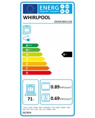 WHIRLPOOL FORNO 71LT MULTIF HIDRO PIROLITICO PRETO A+