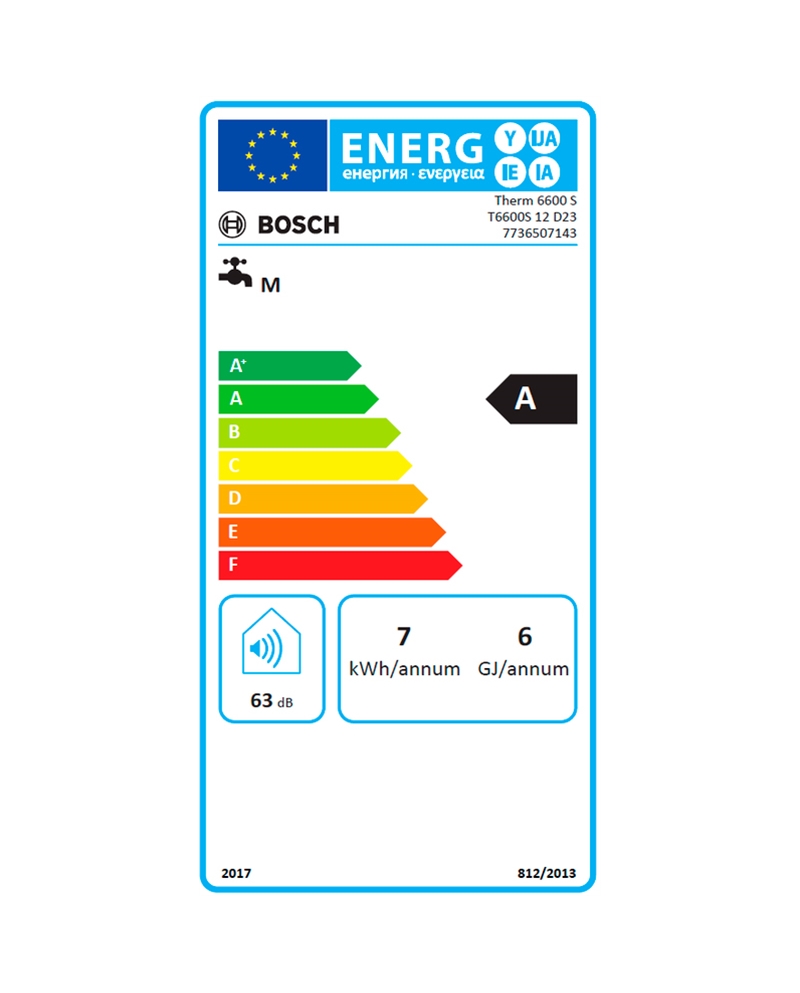BOSCH ESQUENTADOR VENTILADO 12LTS NAT - T660012D23