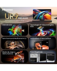 HISENSE LED 85" RGB 4K UHD SMARTTV 3HDMI 2USB (C)