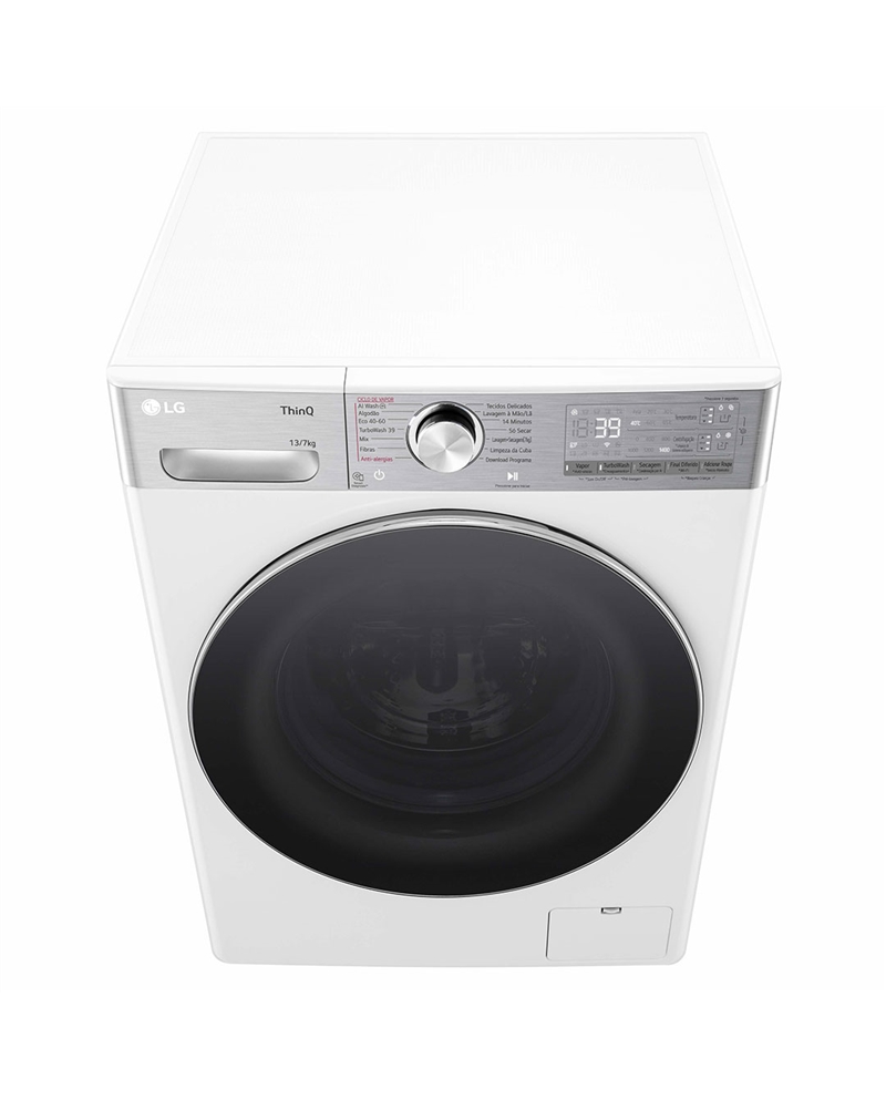 LG MAQUINA LAVAR 13KG E SECAR 7KG 1400RT AIDD STEAM+ A #8 - F4DR9513P2W