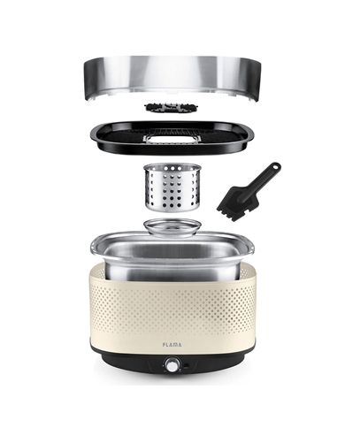 FLAMA GRELHADOR BARBECUE CARVAO BEGE #2 - 4012FL
