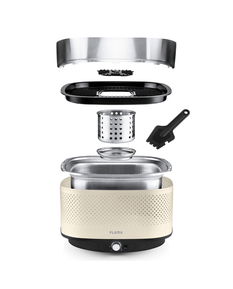 FLAMA GRELHADOR BARBECUE CARVAO BEGE #2 - 4012FL