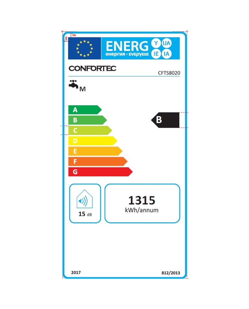 CONFORTEC TERMOACUMULADOR 73LT SLIM B - CFTS8020