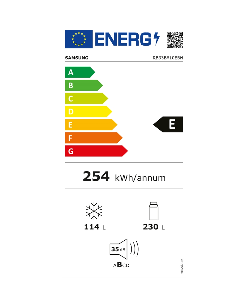 SAMSUNG COMBINADO 1853X595X595MT 344LT NF PRETO E #5 - RB33B610EBNEF