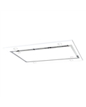 CATA CHAMINE 100CM TETO SIRIN 850m3/h VIDRO BRANCO - SIRIN1000GWH