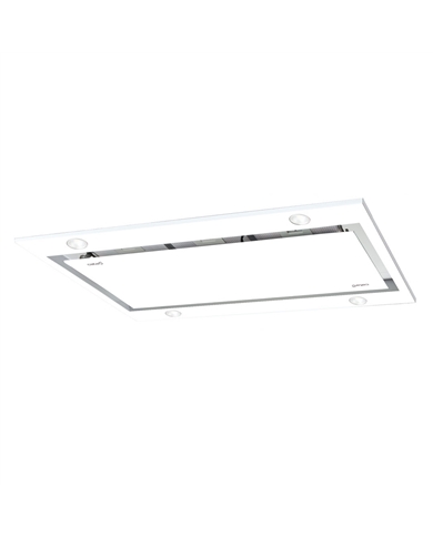 CATA CHAMINE 100CM TETO SIRIN 850m3/h VIDRO BRANCO - SIRIN1000GWH