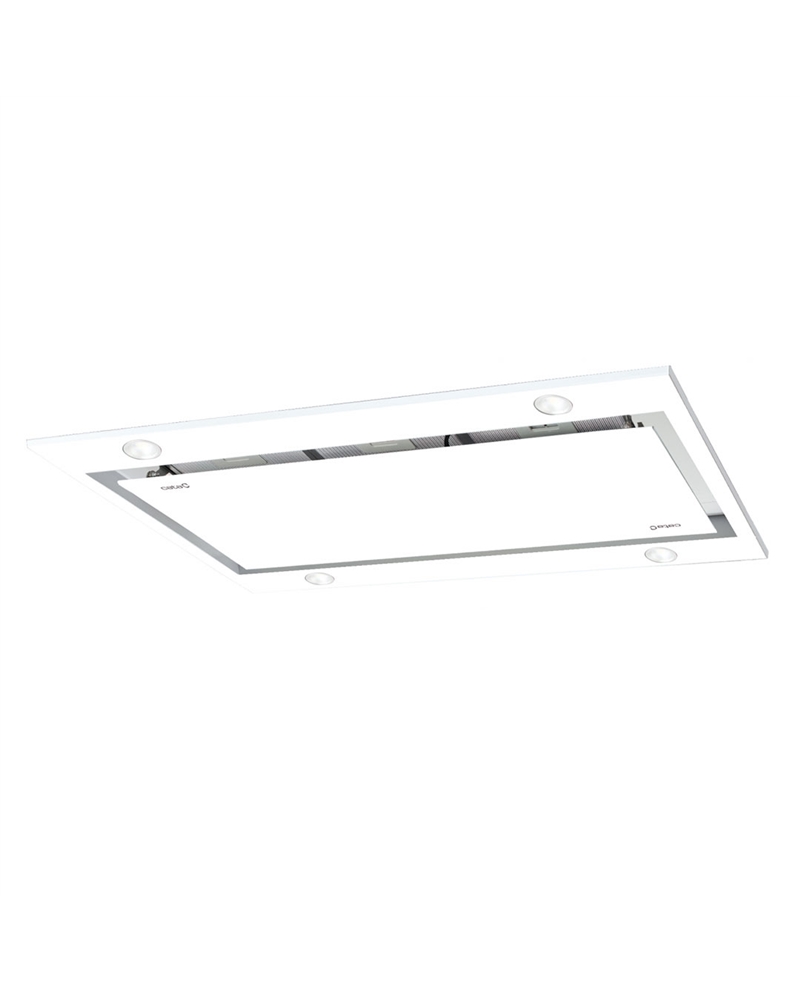 CATA CHAMINE 100CM TETO SIRIN 850m3/h VIDRO BRANCO - SIRIN1000GWH